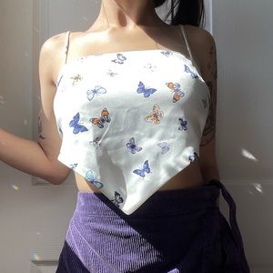 butterfly scarf style top
